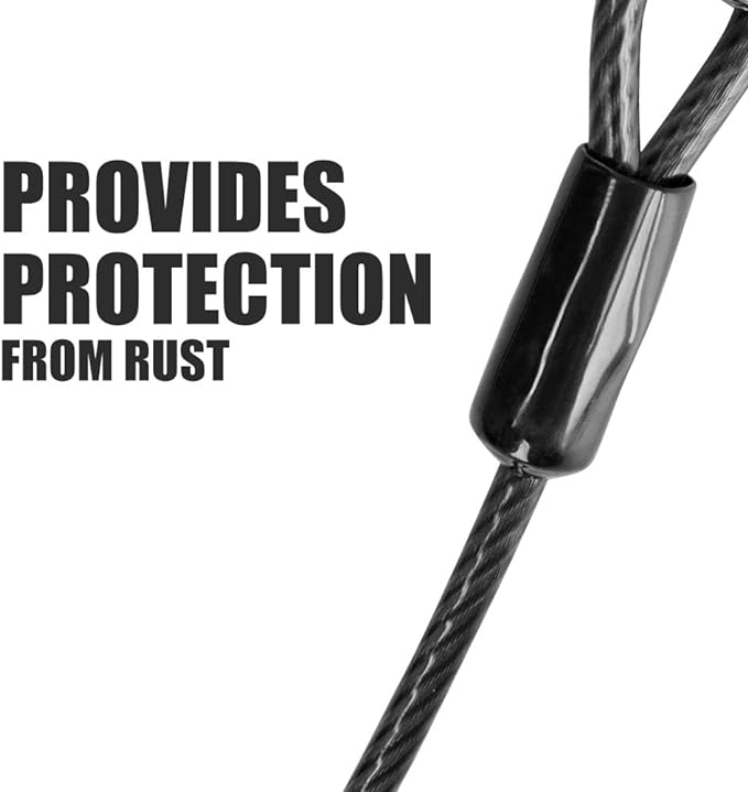 BV Dog Tie Out Cable 25 Feet - Heavy Duty Dog Lead Up to 250 Pounds - Reflective & Rust-Free with Quick Release Swivel Clips & 360° Rotating Clasp - Tangle-Free Dogs Runner for Yard (Grey, Pair)