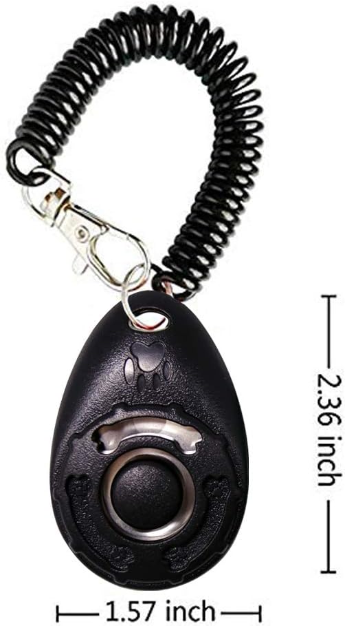 Dog Training Clicker with Wrist Strap - OYEFLY Durable Lightweight Easy to Use, Pet Training Clicker for Cats Puppy Birds Horses. Perfect for Behavioral Training 4-Pack (4colour)