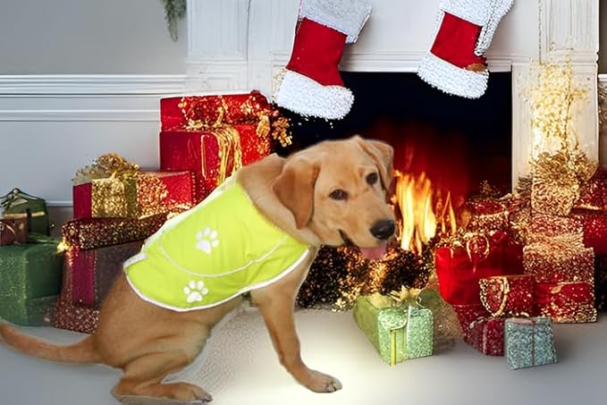 Dog Reflective Vest - Comfortable Jacket Safety Hunting, High Visibility for Dogs with Elastic Straps and Clasp Closure- Orange, X-Small