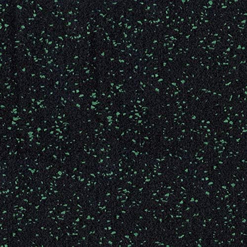 American Floor Mats 1/4in (7mm) Thick 10% Green 4' x 13' Heavy Duty Rubber Rolls, Protective Exercise Mats, Home Gym Rubber Flooring