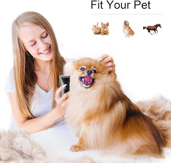 2pcs 4FW Wide Blades for Dog Grooming Blades Compatible with Andis,Oster A5,Wahl km10 Dog Clippers,Size-#4FW, 3/8-Inch Cut Length (9.5mm)(2pcs #4FW)