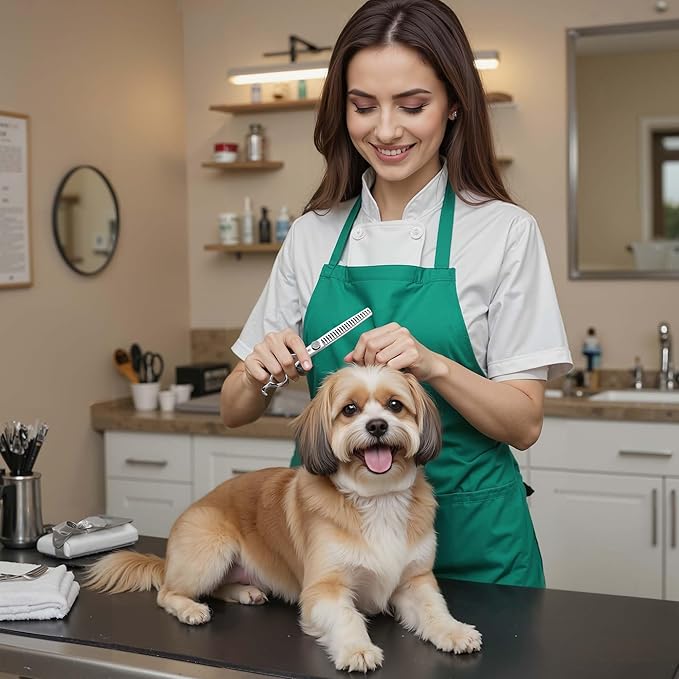 GLADOG 7" Chunkers Dog Grooming Scissors - Premium 9CR Dog Scissors for Grooming with Luxurious Diamond Nut,Ideal Dogs Shears for Reducing Bulk, Dogs Hair Scissor,Cat Scissor