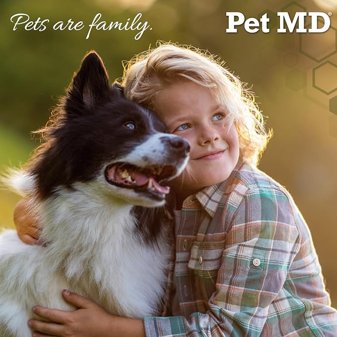 Pet MD Cat & Dog Ear Cleaner - Otic Ear Solution for Dogs - Pet Ear Cleaner - Cat Ear Cleaner Liquid - Cat & Dog Cleaning Supplies - Sugar Cookie Scent - 8 oz.