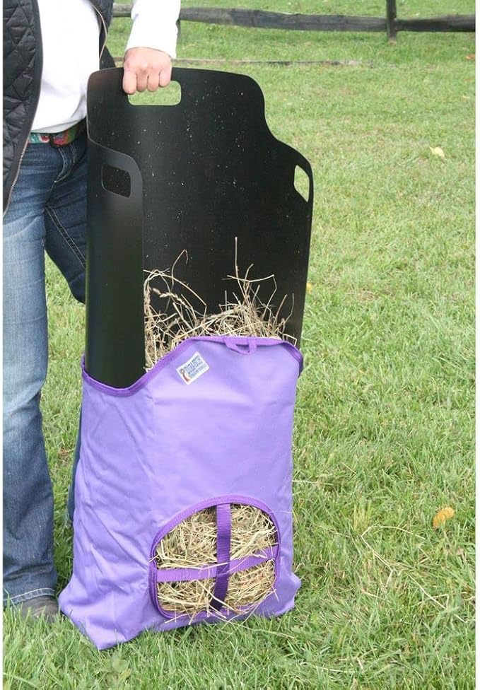 Dura-Tech Nylon Hay Bag for Horses | Color Burgundy | Enhances Digestion with Slow Consumption | Minimizes Hay Waste | Extremely Durable 600 Denier PVC Construction