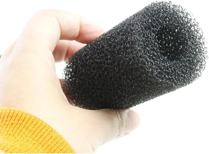 AQUANEAT 6-Pack Pre-Filter Sponge for Aquarium Shrimp Fry Fish Tank Filter 0.8” Intake, Replacement Foam Cover