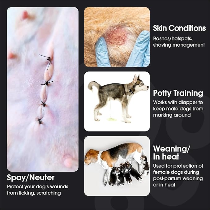 FUAMEY Recovery Suit for Dogs After Surgery,Soft Breathable Dog Bodysuit E-Collar & Cone Alternative Surgical Suit,Male Female Dog Neuter Spay Suits Anti Licking Wounds Onesie Pink Tie Dye M