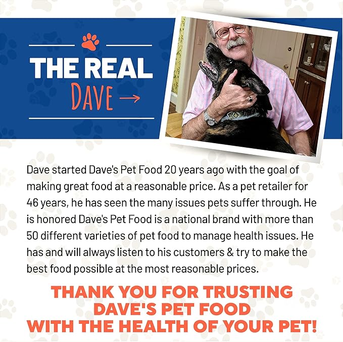 Dave's Pet Food Sensitive Stomach Dog Food (Chicken & Rice), Easy to Digest, Gluten-Free, Digestive Care, Wet Canned, 5.5 oz (Case of 24)