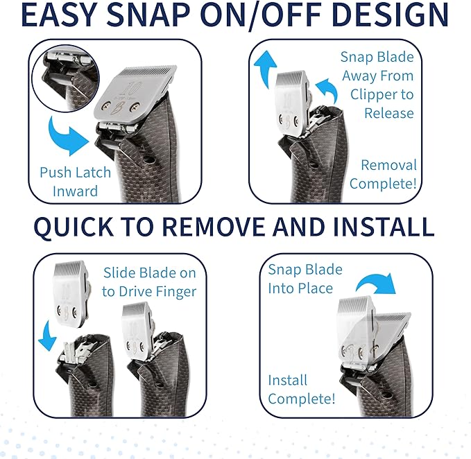 Detachable A Series 7 Skip Tooth Blade Dog Grooming Cuts Length 1/8" - 3.2mm Japanese High Carbon Steel 7 Dog Grooming Blade Supplies | Detachable Blade Clippers (Compatible A5 Series(B7)