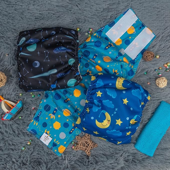 CuteBone Reusable Doggie Diapers Male Dog Wraps XS 3 Pack Washable Puppy Belly Bands Small DM11XS