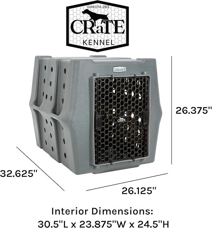 Dakota 283 Crate - Canine Rough and Tough Economy Kennel (Coyote Granite, Intermediate)