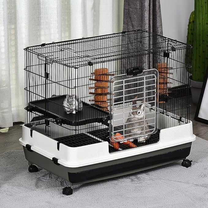 Bunny Carrot Cake Chew Toys,Rabbit Teeth Grinding Hanging Chinchillas Molar Toy Improve Dental Health Natural Apple Sticks for Guinea Pigs Rats Hamsters Gerbils(4 Packs)