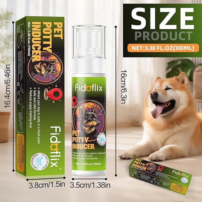 Dog Potty Training Spray for Dogs and Puppies - Go Here Attractant Spray to Pee and Poop in One Spot,Safe & Effective Puppy Pee Spray Indoor & Outdoor-Dog Training & Housebreaking Aid -100ml