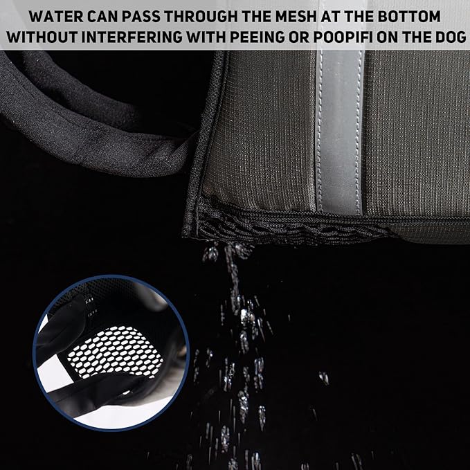 COODEO Mobility Dog Lift Harness, Emergency Carry Sling, Pet Rear Leg Support Rehabilitation Lifts Vest, Dog Carrier for Senior Dogs Joint Injuries, Arthritis (Military Green, M)