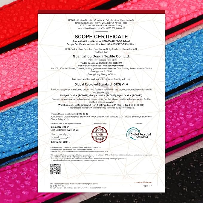 Didog Soft Padded Dog Collar for Large Dogs, Colorful and Durable Pet Collar with Quick Release Buckle, Light and Breathable for Daily Walking, Red, L