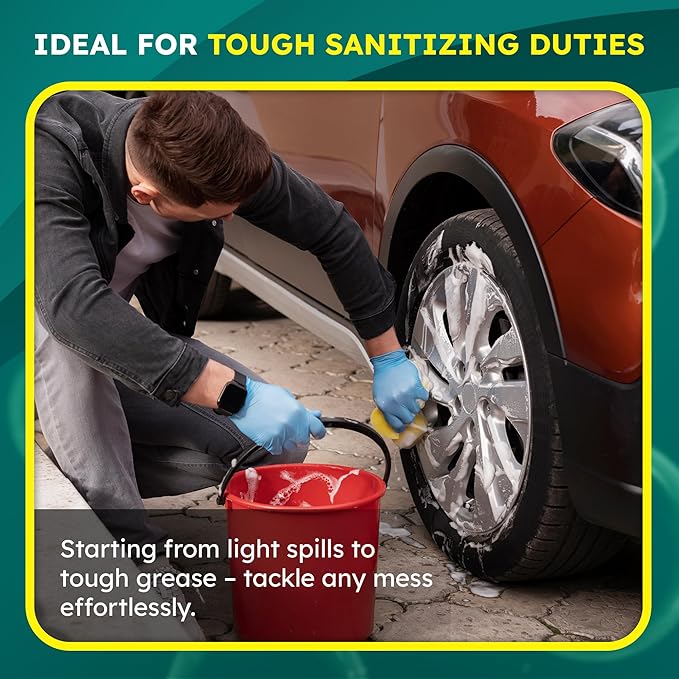 All-Purpose Cleaner & Degreaser – Heavy-Duty Grease & Stain Remover for Home, Kitchen, Garage & Industrial Use, Surface-Friendly Cuts Through Tough Dirt – 1 Gallon