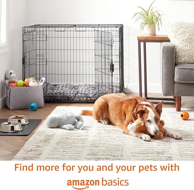 Amazon Basics Dog Poop Bags with Dispenser, 270 Count, Enhanced for Guaranteed Leakproof, Talcum Powder Scented, Includes Leash Clip