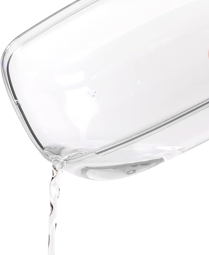 BUCATSTATE Hamster Sand Bath Container Large Hamster Toilet with Scoop Set Dust Bust Accessories for Small Animals (Transparent, Medium)