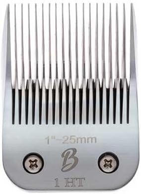 Detachable A Series 1 HT Clipper Blades for Dog Grooming Cut Length 1" - 25mm Japanese Carbonized Steel Dog Clipper Blades-Dog Grooming Blade Compatible A5 Series Clippers for Dog(1HT)