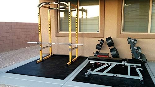 American Floor Mats - Heavy Duty Stall Tiles - Stable/Horse Tiles - Thick, Durable Rubber Flooring Solid Black 1 Center Tile 3/4" Thick