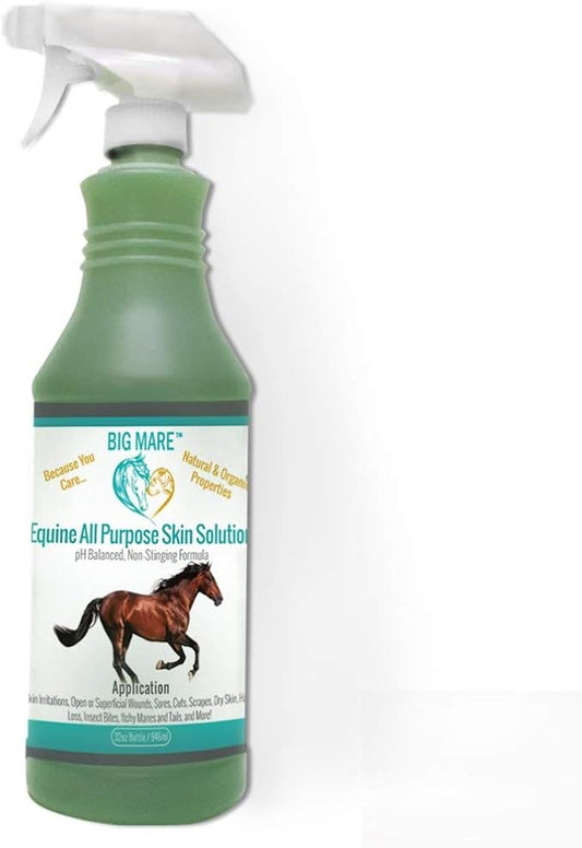 All Purpose Horse Skin & Wound Care 32oz | First Aid: for Girth Itch, Insect & Fly Bites, Crud, Itchy Manes & Tails & Hair Loss | Vet Approved & Recommended
