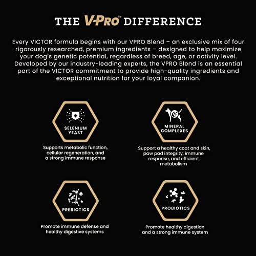 VICTOR Super Premium Dog Food – Grain Free Yukon River Canine – Supports Immune & Digestive Health for Dogs of All Life Stages – High Protein Dry Dog Food for All Normally Active Dogs, 30 lb