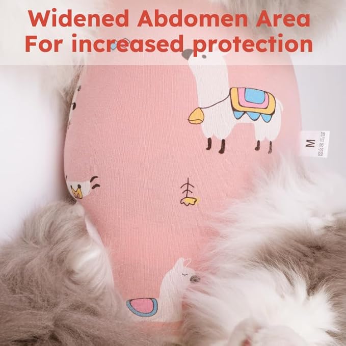 Cat Recovery Suit for Spay Abdominal Wounds, Breathable Cat Onesie for Cats After Surgery Female, Kitten Surgical Recovery Suit Female Cone of Shame Alternative for Cats Anti Licking