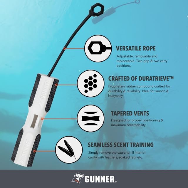 Dog Training Bumper - Retriever Training Dummy, Retrieving Dummies for Pets, Bumpers for Water Retrieving with Adjustable Rope, (Flasher)