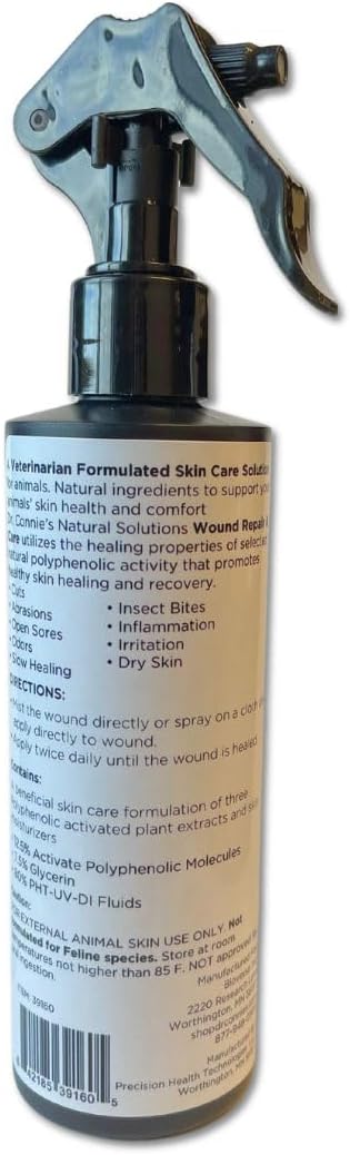 Dr. Connie's Natural Solutions Wound Repair & Care for Sporting Dogs | Veterinarian Formulated Skin Care Solution | Promotes & Enhances Skin Healing