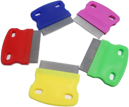 2 Pcs Cat Combs Dogs Grooming Combs Tear Stain Remover, Effectively Removes Crust, Loose Hair, Eye Stain on Pet(Random Color)