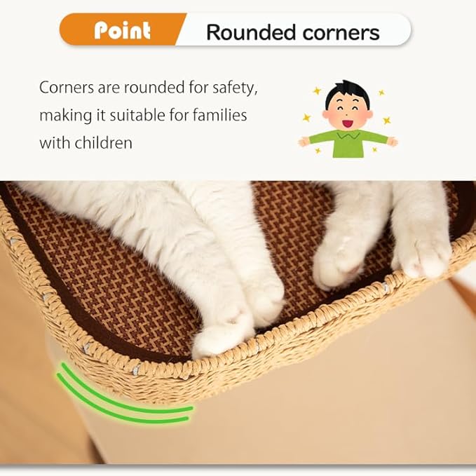 48'' Cat Tree for Large Cats, Modern Cat Tree Multi-Level Condo with Natural Wood, Cat Activity Centre for Medium and Big Pets