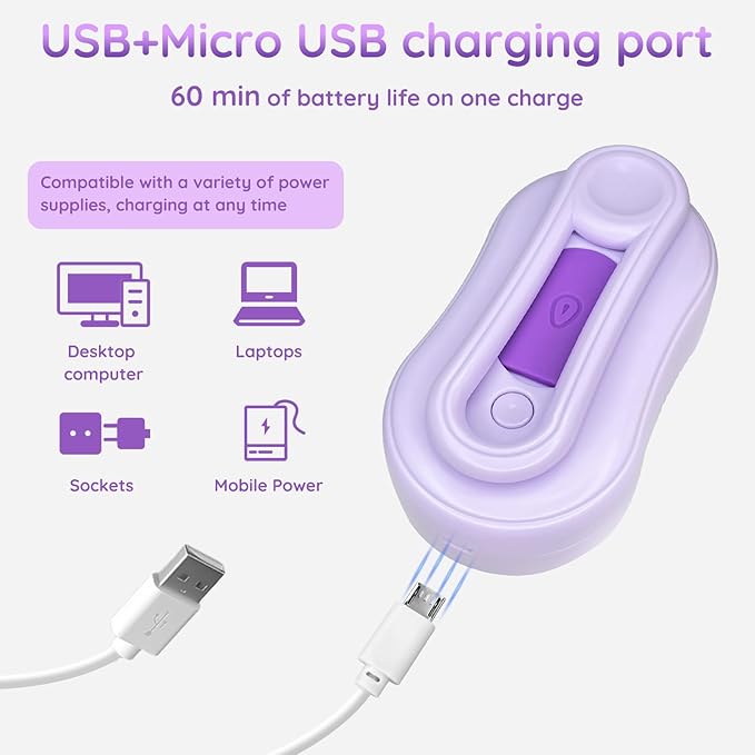 GKZ Cat Steam Brush, 3 in 1 Pet Comb for Massage, Cleaning, Shedding and Combing, Electric Mist to Prevent Flyaways for Home, Dogs and Cat Lovers - Purple