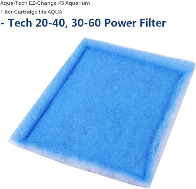 20PCS Fish Tank Filters, Aquarium Filter Cartridge Compatible with Rite-Size C & Fit for EZ-Change #3 20-40/30-60 Gallon Fish Tank Power Filter Replacement, #3 Fish Tank Filter