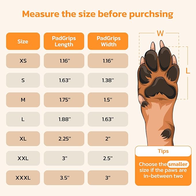 Anti-Slip Dog Paw Protector Pads for Senior Dogs, Dog Paw Blue Stickers with Strong Traction on Hardwood Floor, Dog Essentials,12sets(48pcs) XXL (61-80lbs)