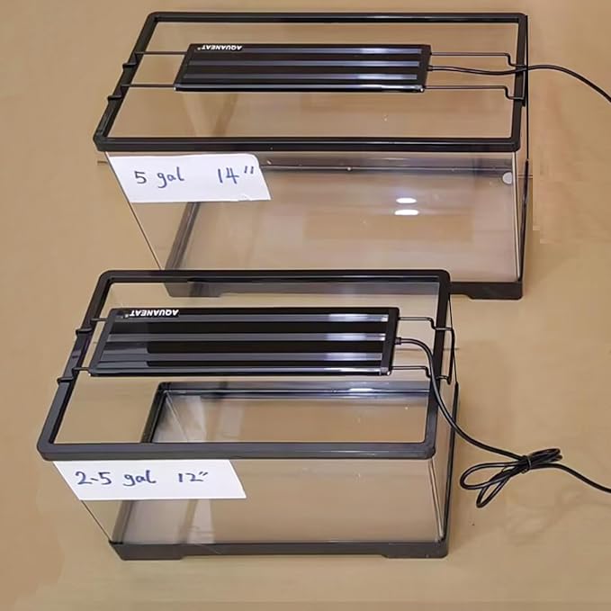 AQUANEAT LED Aquarium Light Full Spectrum 12 Inch Fish Tank Light Fresh Water