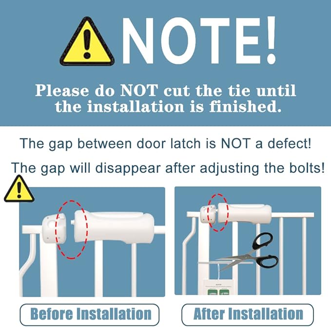 Extra Wide Baby Gate 34-38.5 Inch Wide with Pressure Mounted Extention Kit Walk Through Pet Gate Safety Child Gate for Stairs Doorways Kitchen Living Room