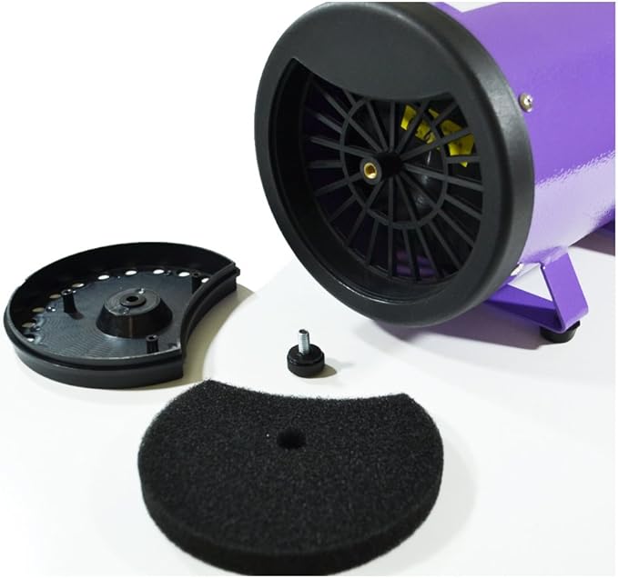 Flying Pig High Velocity Dog Pet Grooming Dryer w/Heater (Model: Flying One, Purple)
