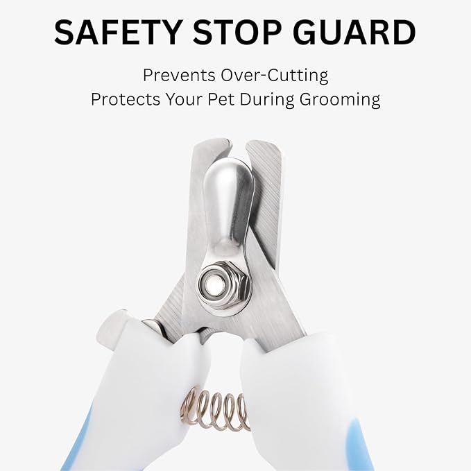 AIXINPET Dog & Cat Nail Clippers and Trimmers - with Free Nail File, Protective Guard to Avoid Over Cutting, Extra Sharp Blade - Suitable for Small to Large Dogs & Cats, Birds and Rabbits (Large)