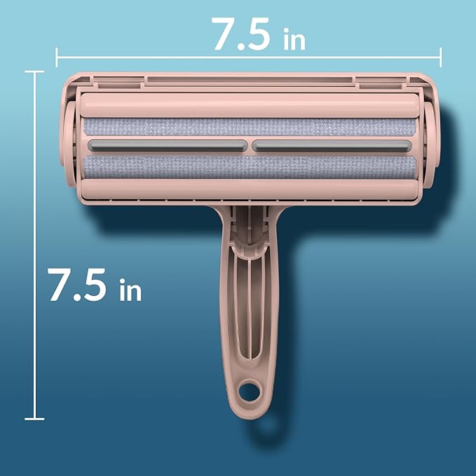 DELOMO Pet Hair Removal Tool, Pet Hair Remover - Lint Roller for Pet Hair - Cat and Dog Hair Remover for Couch, Furniture, Carpet, Car Seat, Reusable Lint Roller with Fur Bin, Pet Owner Essential