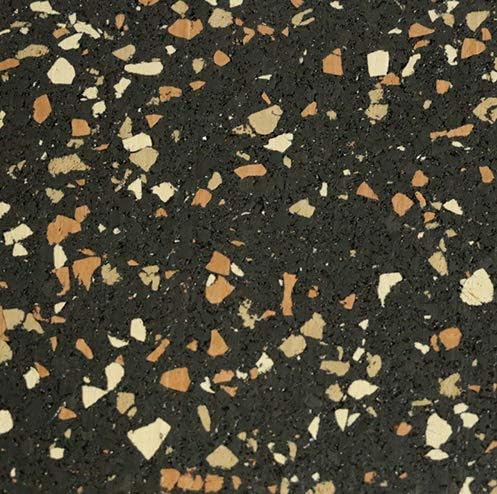 American Floor Mats - Extreme Rubber Gym Tiles - 1 Inch Thick Colorful Rubber Gym Tiles - Superior Shock and Sound Absorbing Tiles - 35% Brown/Mocha/Tan 25 Tile Pack (Covers 100 Sq Ft)