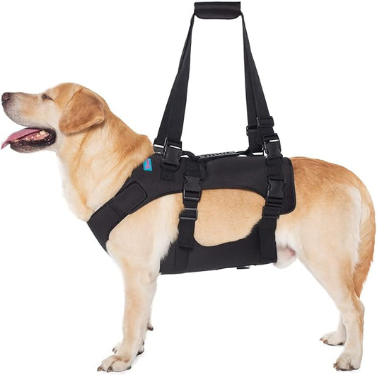 Dog Lift Harness, Rehabilitation Lifts Vest for Dogs, Support & Recovery Sling, Adjustable Breathable Lifting Straps for Old, Joint Injuries, Arthritis, Paralysis Dogs Walk (L, Black)
