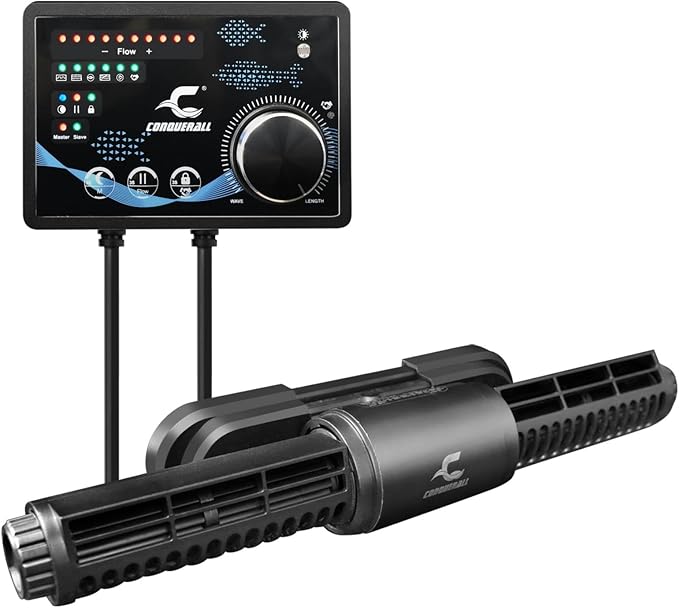 CONQUERALL CHS-15 DC 24V Pump 3500~13000L/H 15W Wave Maker Adjustable for 30-90 Gallon Fish Tank