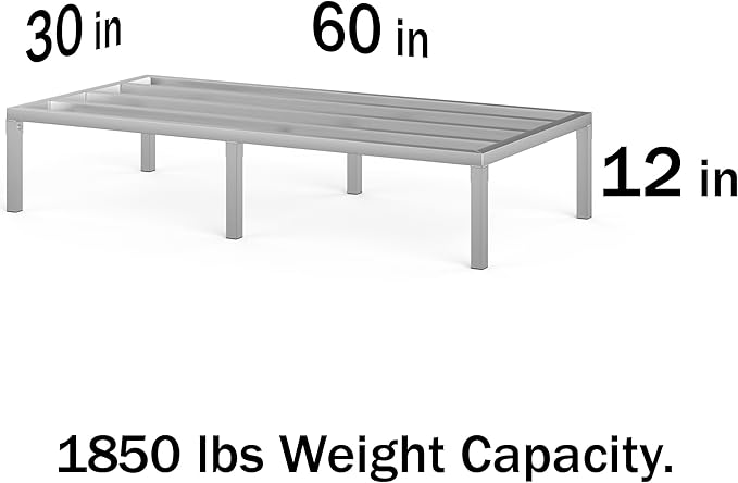 30 in X 60 in. Aquarium Stand | Industrial Style Aluminum Fish Tank Base with Open Frame Design