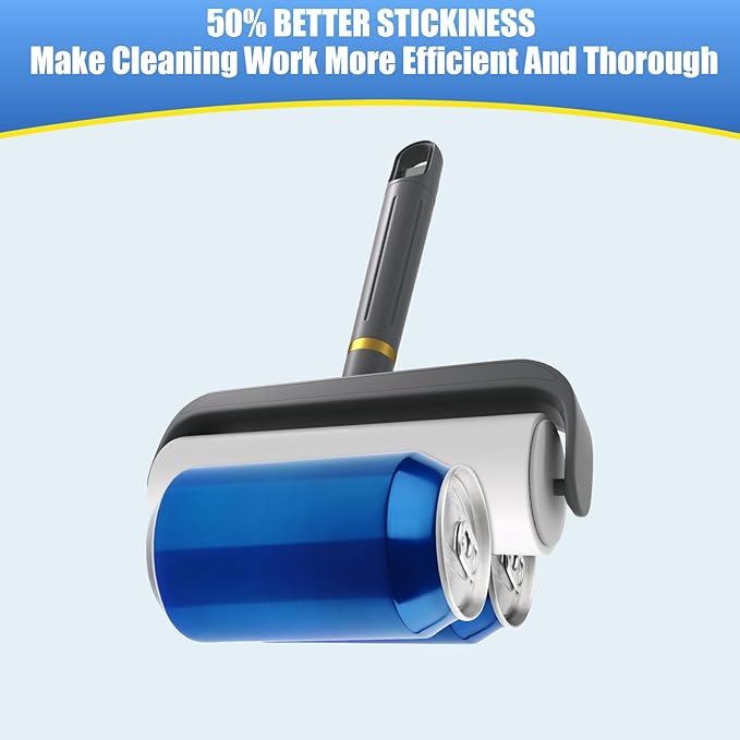 COBETE Large Surface Lint Rollers for Pet Hair Extra Sticky, 500 Sheets Mega Value Set, Dog and Cat Lint Remover for Clothes, Couch, Furniture