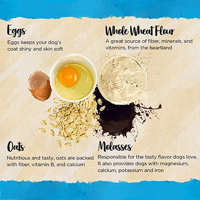 Blue Dog Bakery Natural Dog Treats, Mini Crunch, Assorted Flavors, 16.2oz, 3 Count