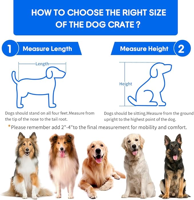 Dog Crate Furniture for Medium Dogs, Wooden Dog Kennel Indoor with Double Doors, Dog Cage with Cushion & Drawers, Dog House Side End Table for Small Medium Dogs up to 45 lb, 31.5” L, Grey