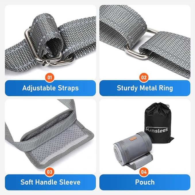 Dog Lift Harness for Medium Dogs - Adjustable Sling for Rear Legs, Hip Support for Canine Aid & Cruciate Ligament Rehabilitation - Medium, Grey