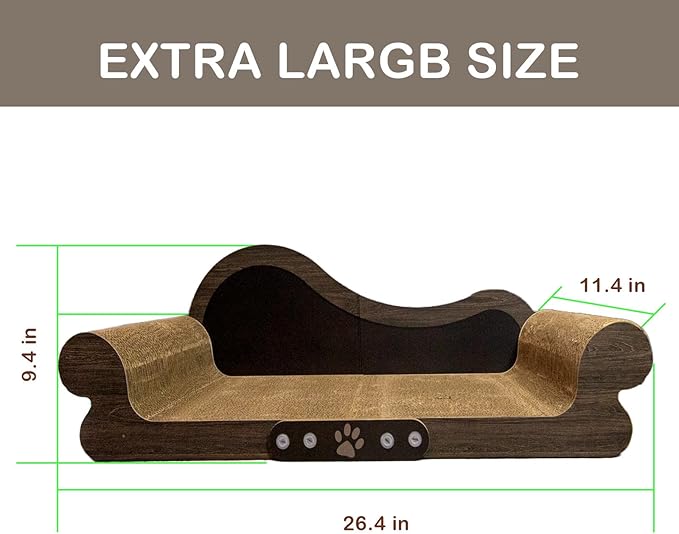 Cat Scratcher Couch Cat Scratching Bed Large Cat Scratcher Bed Cat Lounge Bed Scratching Pad for Indoor Cats