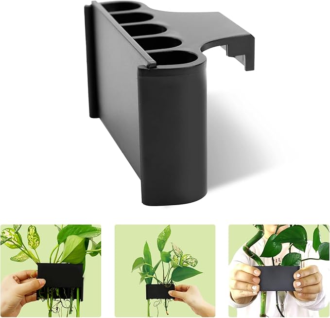 Aquarium Plant Holder with 5 Hole, Plastic Aquatic Plant Pot, Aquarium Planter Cups for Aquarium Plants Live, Aquarium Decor for Fish Tank Live Plants, 1.5inch