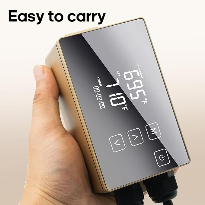 Digital LCD Temperature Controller, User-Friendly Operation, Gloden, 110V, HTHC04G-US-PID