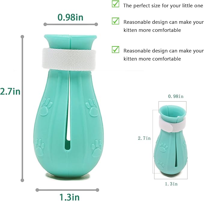 8 Piece Cat Grooming Supplies ，Adjustable Multifunctional Anti-Bite Shower net Bag，Cat Claw Covers，Cat Bath Brush and Cat Nail Clipper(Grey-B)